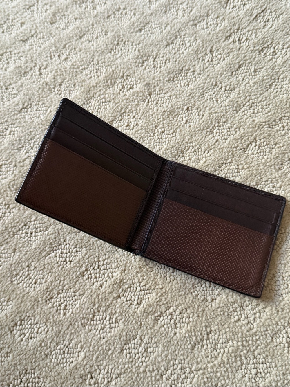 Coach Men's Brown Leather Bi-Fold Card Holder Wallet - Picture 3 of 3